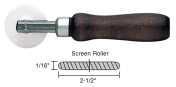 C.R. Laurence CRL Nylon Round Edge Screen Roller 2-1/2 x 1/16&quot; Wheel | 27S5N