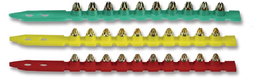 Hilti Powder Actuated Fastener Cartridge - .27 6.8/11 M Short - Strips of 10 - Red - Heavy - Pack of 100 - 50353 | PAC2710R