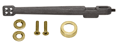 C.R. Laurence CRL Rixson Model 28 Series Center-Hung Floor Mounted Closer Arm with Polished Brass Finish Hardware | 282026PB