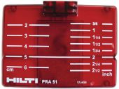 Hilti PRA 51 Red Target Plate - 285416 | TPPRA51