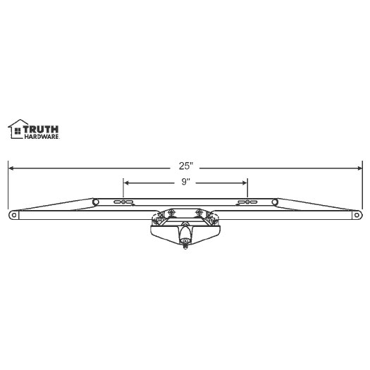 TechnologyLK STB Sill Mounted Awning Window Operator, White, 25&quot; | 291203