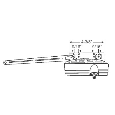 TechnologyLK STB Sill Mounted Awning Window Operator, Right Hand, Blue White, 10&quot; Arm | 29208BEW