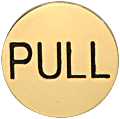 C.R. Laurence 2&quot; Round Polished Brass Pull Indicator | 2EPPBPL