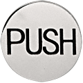 C.R. Laurence 2&quot; Round Polished Stainless Push Indicator | 2EPPSPU
