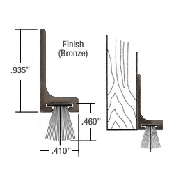 CRL 36&quot; Bronze Painted Door Sweep Weatherseal  | 3185881