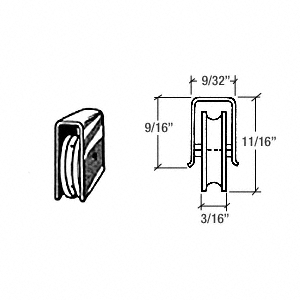 C.R. Laurence CRL Ball Bearing Press-Fit Wheel Assembly for Somaca H-Bar | 3259970