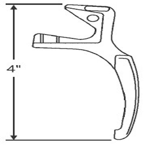 TechnologyLK STB Casement Window Locking Handle, Champagne, 4&quot; | 34114