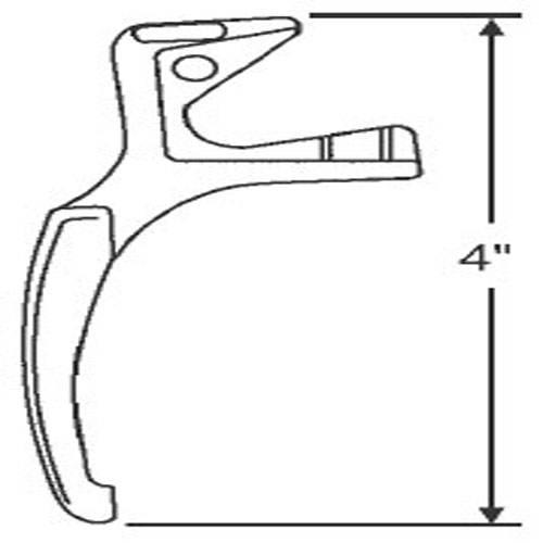 TechnologyLK STB Casement Window Locking Handle, Champagne, 4&quot; | 34115