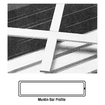 Somaca/CRL White 3/16&quot; x 5/8&quot; Muntin Bar | 3455802  | 3455802