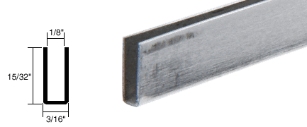 C.R. Laurence CRL Adhesive Bond Storm Window Edge Wrap Frame for Double Strength Glass - 12 ft long | 35051