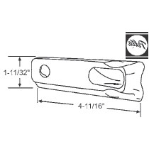 TechnologyLK STB Integrated Folding Handle Operator Cover, Left Hand, White | 36219LHW