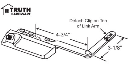 TechnologyLK STB Casement Window Operator, Left Hand, Dyad, White | 362963