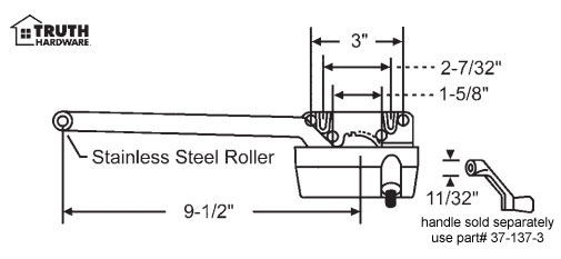 Window Replacement Hardware | Window Operator | Casement Window Operator | 363313