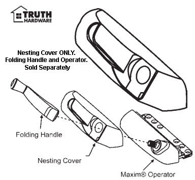 White Left Hand Truth Maxim Plastic Cover  | 36368NCV3