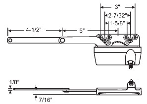 TechnologyLK STB Casement Window Operator, Right Hand, Sill Mount, Dyad, White | 363903S