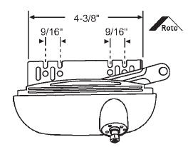 Right Hand Almond Roto Casement Operator | 36392RHAD