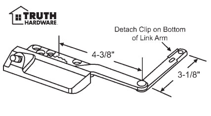 TechnologyLK STB Casement Window Operator, Left Hand, Dyad, White | 363953