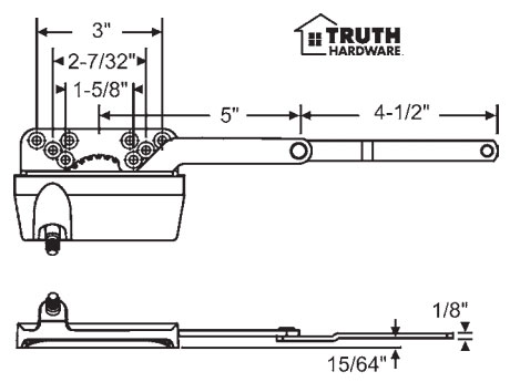 TechnologyLK STB Casement Window Operator, Left Hand, Sill Mount, Dyad, White | 364103S