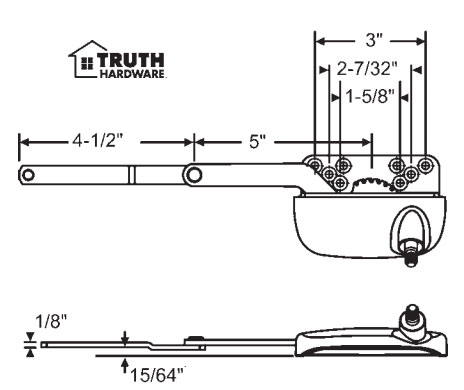 TechnologyLK STB Casement Window Operator, Right Hand, Sill Mount, Dyad, White | 364113E
