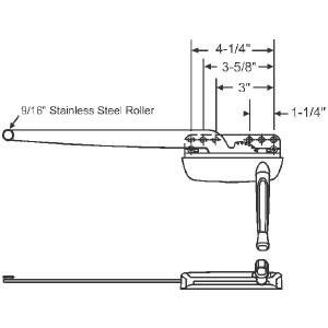 TechnologyLK STB Truth Maxim Casement Operator, Left Hand, White | 364283