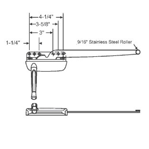 TechnologyLK STB Casement Operator, Right Hand, Bright White | 3642929