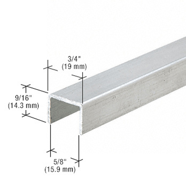 Satin Anodized Series 3601 Side Jamb Channel for Sliding Screen Doors | 3601A