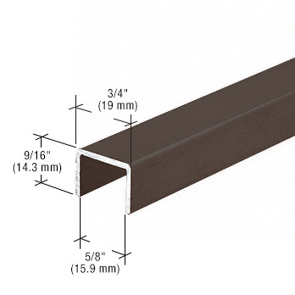Bronze Series 3601 Side Jamb Channel for Sliding Screen Doors | 3601BRZ