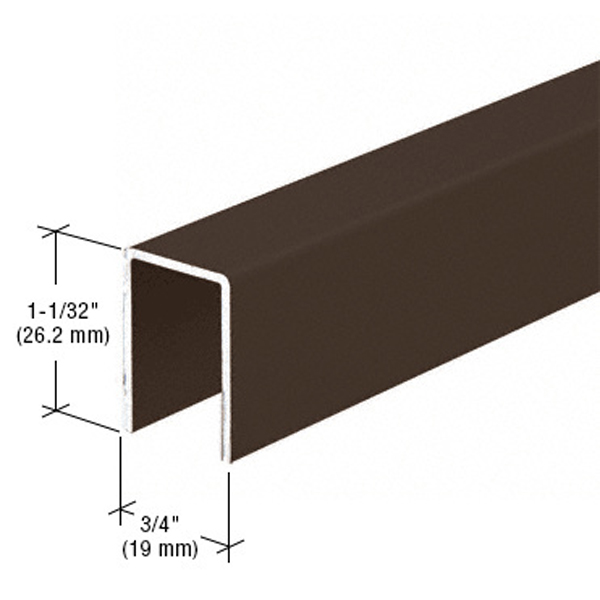 Bronze Series 3602 Upper Jamb Channel for Sliding Screen Doors | 3602BRZ