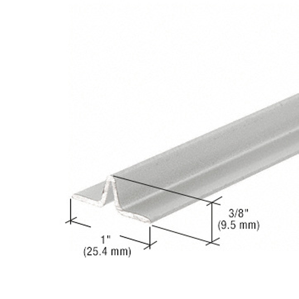 Satin Anodized Series 3606 Lower Track for Sliding Screen Doors | 3606A