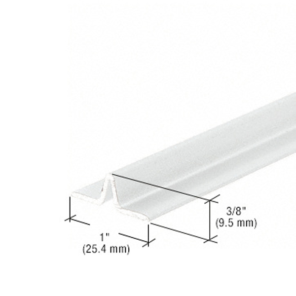 White Series 3606 Lower Track for Sliding Screen Doors | 3606W