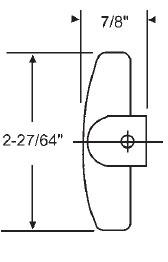 TechnologyLK STB Window Operator Handle, T-Crank, Dark Bronze, 7/16&quot; Spline Size  | 37127