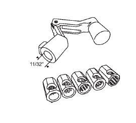 TechnologyLK STB Window Operator Handle, Crank Type, Universal, Gold  | 37165U2