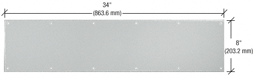 C.R. Laurence CRL Aluminum Kick Plate for 36&quot; Doors | 37