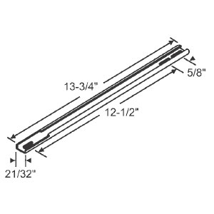 TechnologyLK STB Casement Window Operator Channel Guide, Steel, 13-7/8 in long | 3851ST