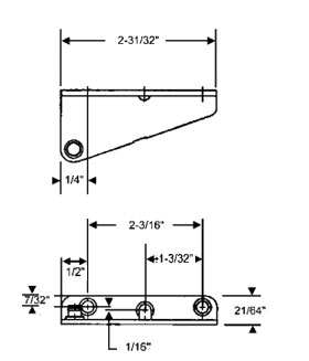 TechnologyLK STB Stud Bracket for Dyad Casement Operator, Right Hand | 3922