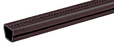 C.R. Laurence CRL 3/8&quot; Wide Bronze Anodized Single Seal Spacer - Package of 20 - 12 ft Long Each | 3937BRZ