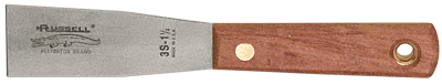 C.R. Laurence CRL Russell 1-1/4 in Stiff Blade Putty Knife - Carbon Steel | 3S114