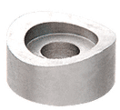 C.R. Laurence CRL Satin Chrome 1-1/2&quot; Tubing Adapter for 3/4&quot; Diameter Standoff | 3STA112SC