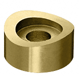 C.R. Laurence CRL Brass 2&quot; Tubing Adapter for 3/4&quot; Diameter Standoff | 3STA2BR