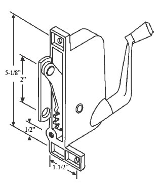 Right Hand Awning Window Operator for Miami Windows | 41211PD