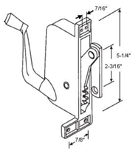 CRL Right Hand Awning Window Operator for Yale Ogron Windows | WCM271 | 41270PHD