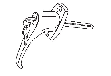 Truck Cap and Garage Door Handle, Keyed - Chrome | 4237