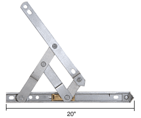 C.R. Laurence CRL 20&quot; 4-Bar Standard Duty Stainless Steel Friction Hinge  | 430120