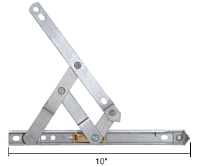 C.R. Laurence CRL 10&quot; 4-Bar Heavy Duty Stainless Steel Friction Hinge - Package | 430210