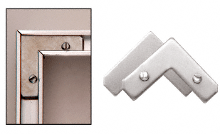 CRL Corner Set with Screws for Aluminum Frame Molding - Pack of 100 | 4443C | 4443C
