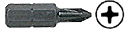 C.R. Laurence CRL 1/4&quot; Hex Undercut Phillips Insert Bit #1 Point | 4461