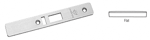 C.R. Laurence CRL Aluminum Flat Faceplate for AR4513 Deadlatch Locks  | 450220AL
