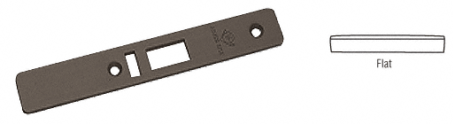 C.R. Laurence CRL Dark Bronze Flat Faceplate for AR4513 Series Deadlatch Lock | 450220DU