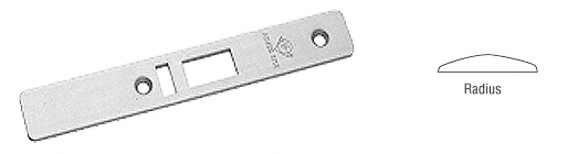 C.R. Laurence CRL Aluminum Radius Faceplate for AR4513 Deadlatch Locks  | 451220AL