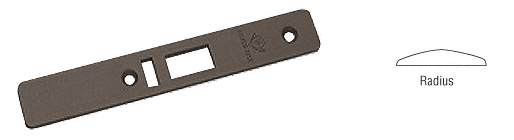 C.R. Laurence CRL Dark Bronze Radius Faceplate for AR4513 Series Deadlatch Lock | 451220DU